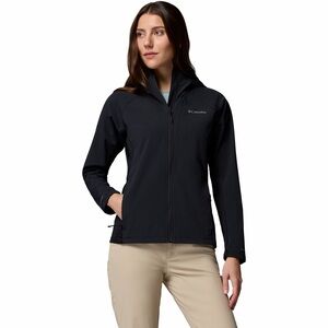 Columbia Women's Black Hooded Softshell Utility Jacket